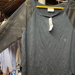 LA Hearts mesh sleeve top